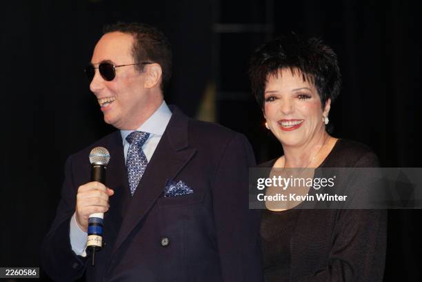 David Gest and Liza Minnelli at the House of Blues in West Hollywood, Ca. To announce they will star in a new weekly musical reality series to air on...