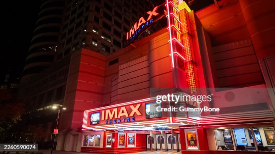 Esquire IMAX Theater at Night Sacramento California Esquire IMAX Theater at Night Sacramento California