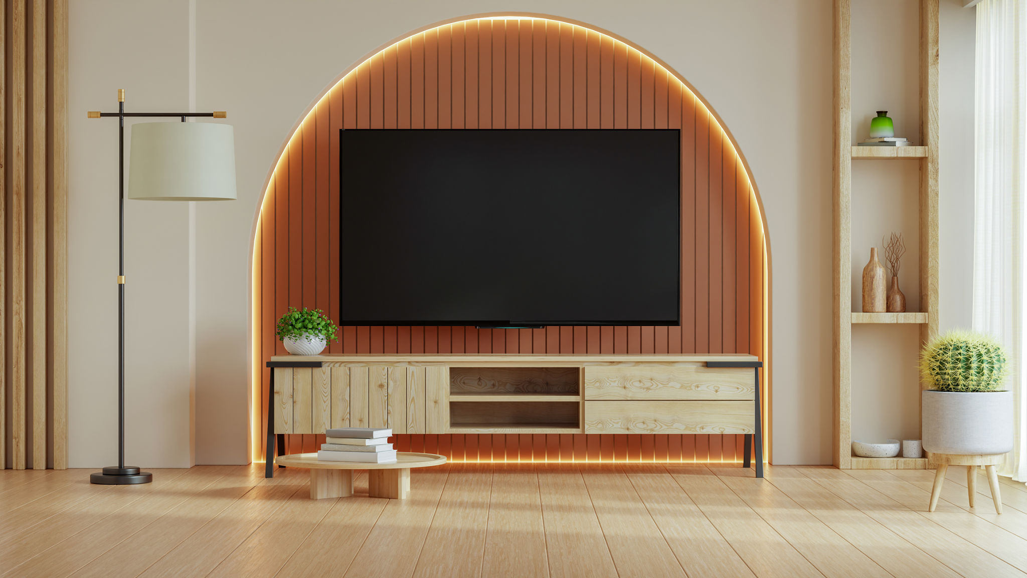 living room tv setup