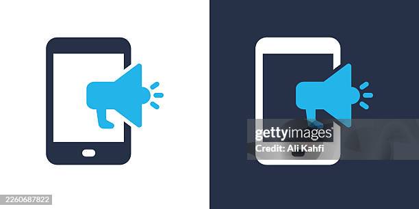 digital advertising glyph solid icon. solid icon that can be applied anywhere, simple, pixel perfect and modern style. - ambassador stock illustrations