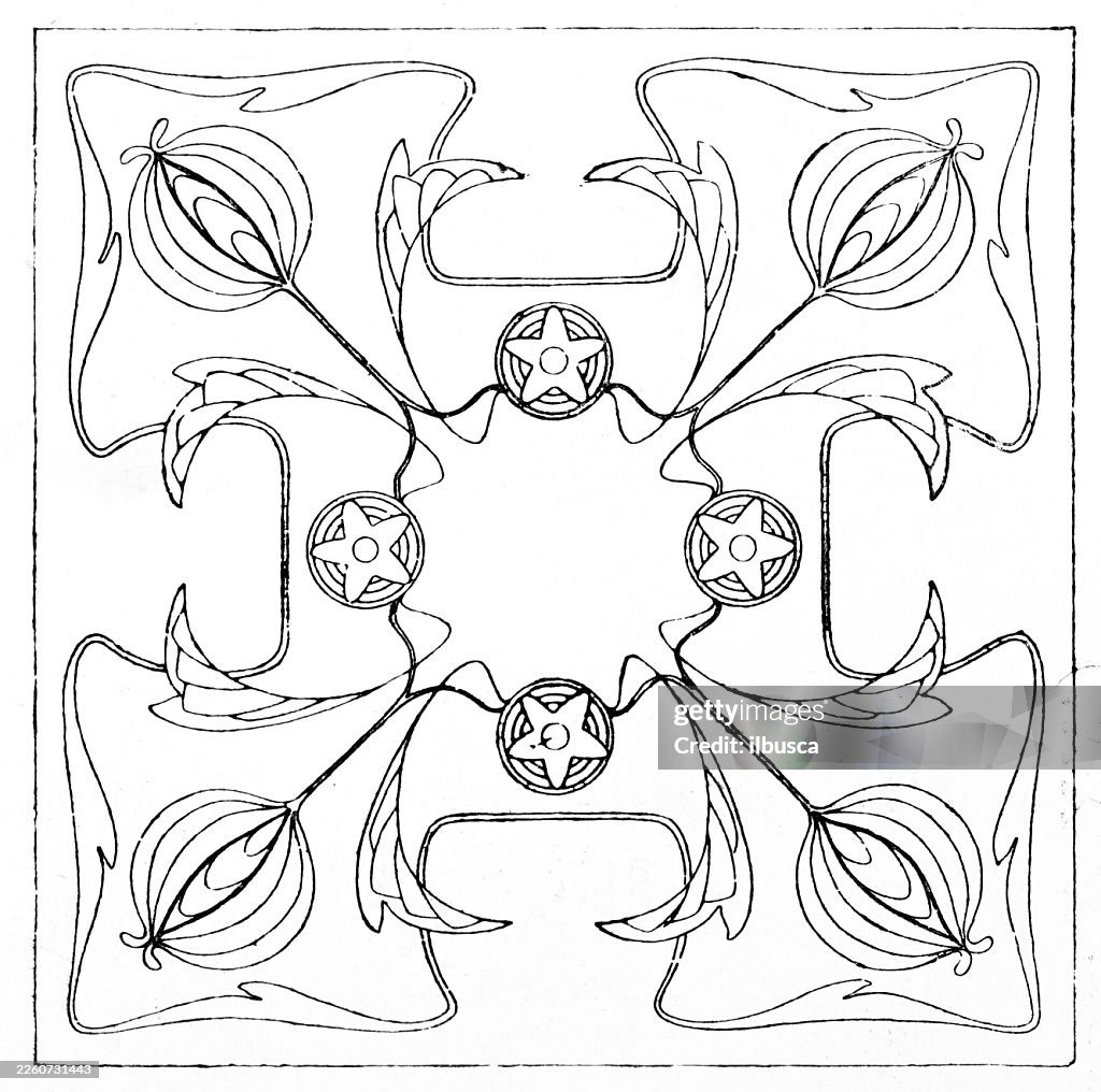 Design for embroidered cushion cover