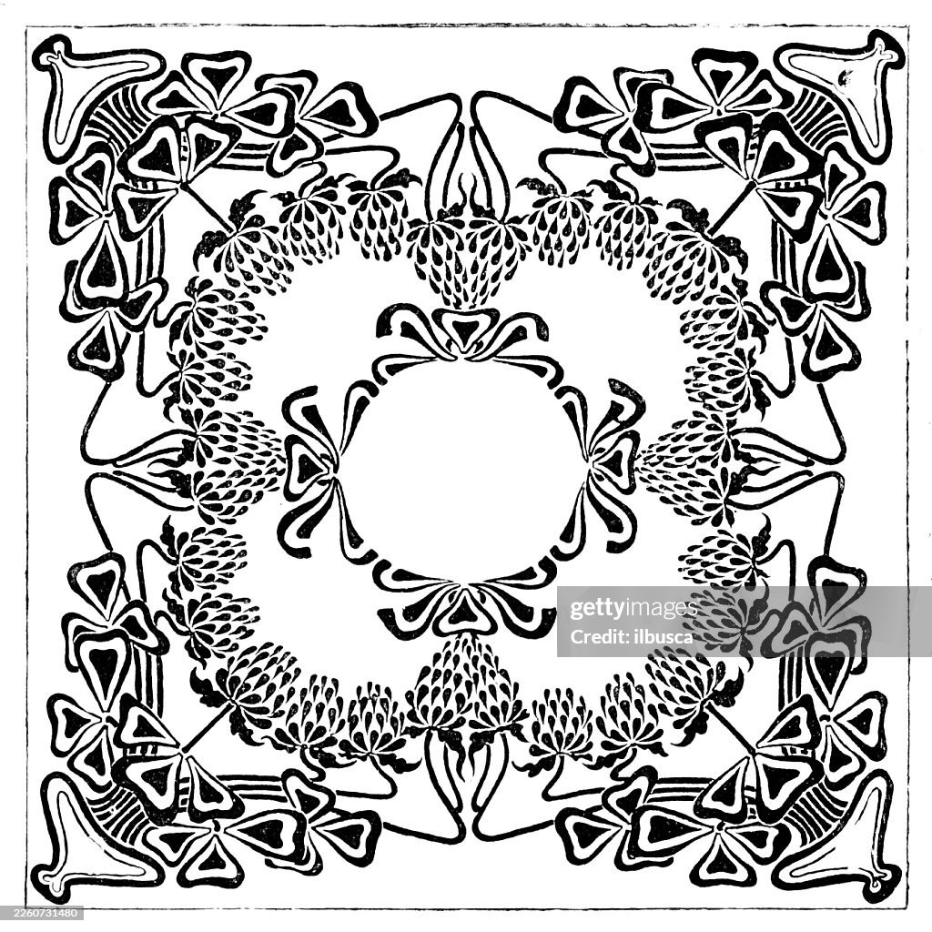 Design for embroidered cushion cover