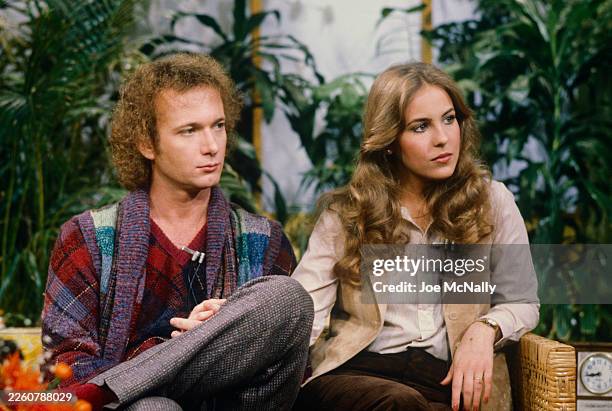 Actors Anthony Geary and Genie Francis, known for their roles on General Hospital as Luke and Laura, sit for an interview on Good Morning America....