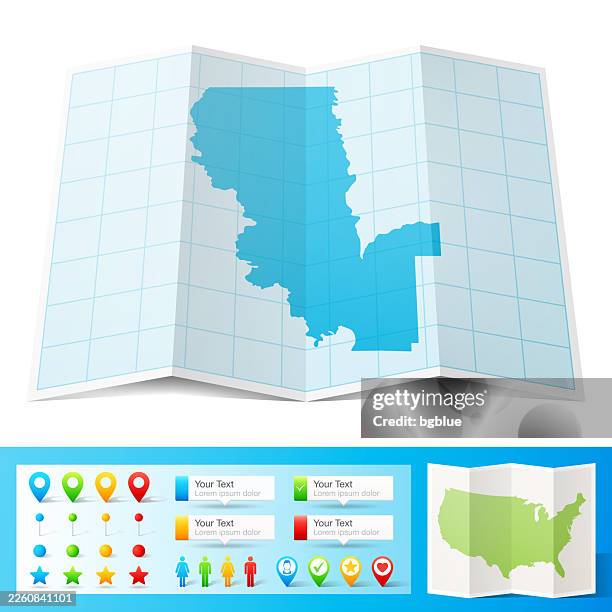 sutter county, california map with location pins on white background - sutter county stock illustrations