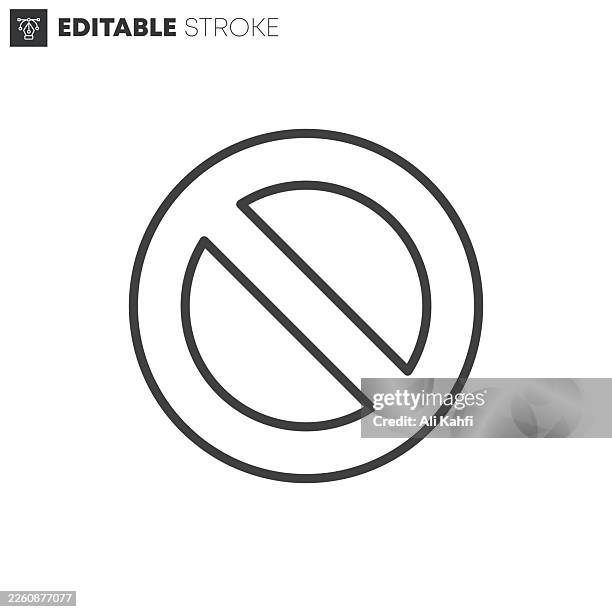 blocked thin line icons collection. editable stroke. vector illustration. - unauthorized stock illustrations