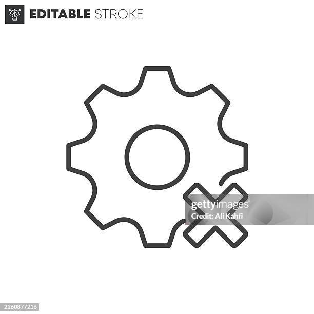 system error thin line icons collection. editable stroke. vector illustration. - unauthorized stock illustrations