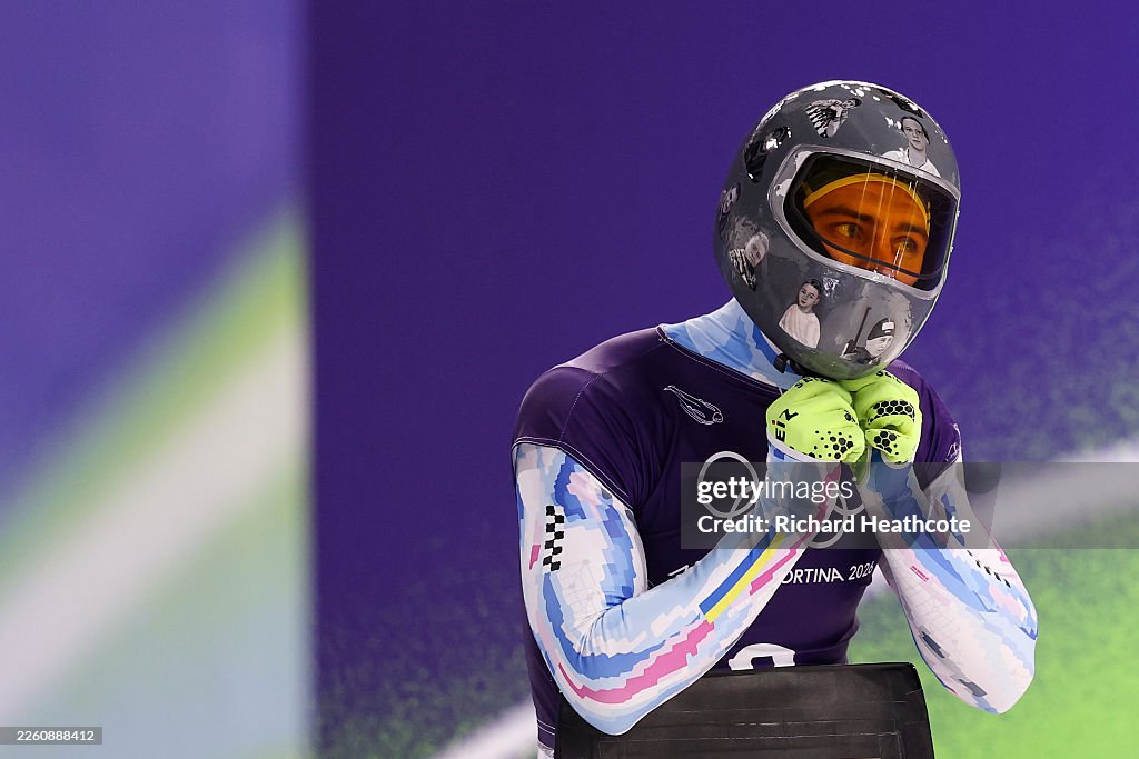 Skeleton Training - Milano Cortina 2026 Winter Olympics: Day 4