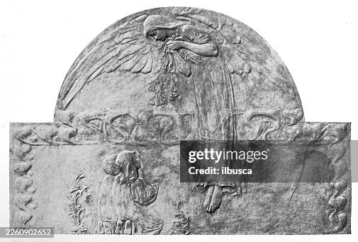 Copper panel, by Frederick William Pomeroy Copper panel, by Frederick William Pomeroy
