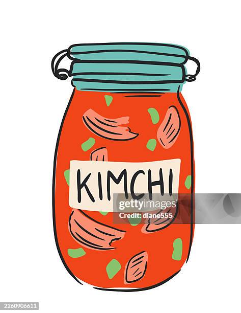 kimchi icon - probiotic stock illustrations