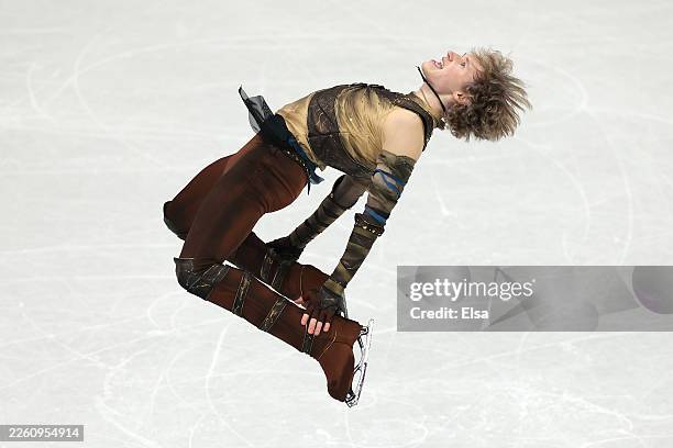 Ilia Malinin of Team United States competes in Men's Single Skating - Short Program on day four of the Milano Cortina 2026 Winter Olympic games at...