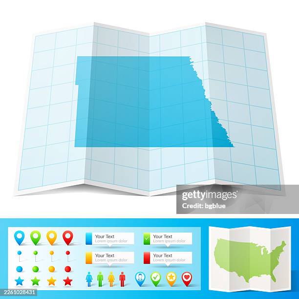 grand forks county, north dakota map with location pins on white background - grand forks north dakota stock illustrations
