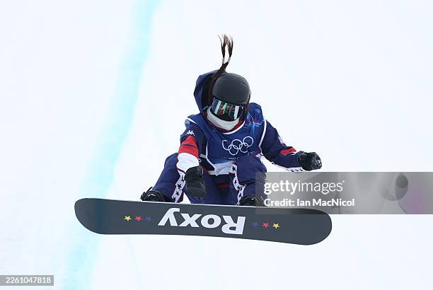 Chloe Kim of Team United States competes in the Women's Snowboard Halfpipe Qualification on day five of the Milano Cortina 2026 Winter Olympic games...