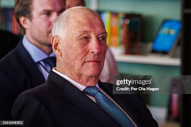 His Majesty King Harald of Norway attends the opening of the Total Defence Year 2026 on February 11, 2026 in Oslo, Norway.