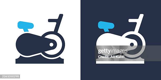 bicycle glyph solid icon. solid icon that can be applied anywhere, simple, pixel perfect and modern style. - squat exercise stock illustrations
