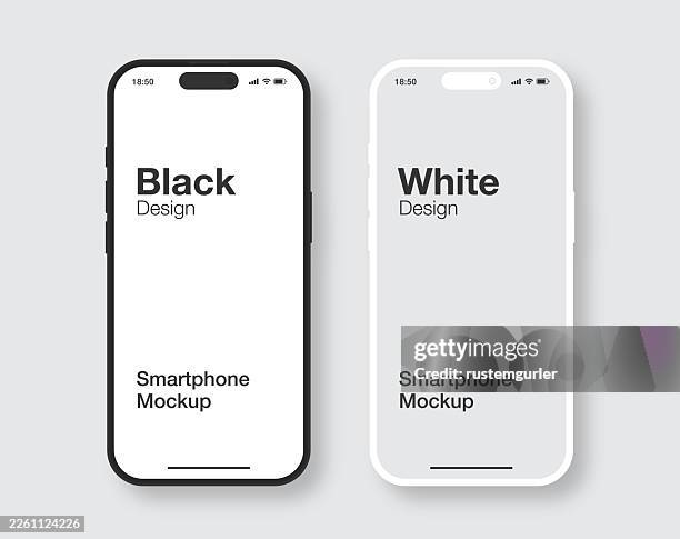 bildbanksillustrationer, clip art samt tecknat material och ikoner med smartphone mockup vector design similar to iphone template - brand name smart phone