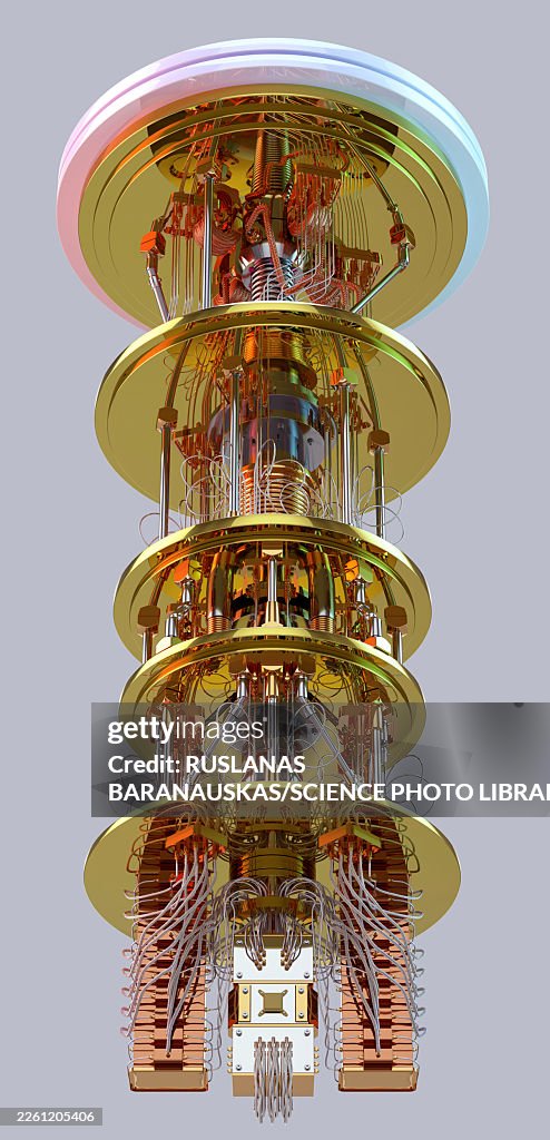 Quantum computer, illustration
