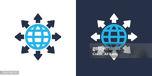 global solution glyph solid icon. solid icon that can be applied anywhere, simple, pixel perfect and modern style. - professional talking to camera stock illustrations