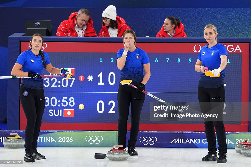 Elena Mathis Giulia Zardini Lacedelli, Marta Lo Deserto and Elena Mathis of Italy ...