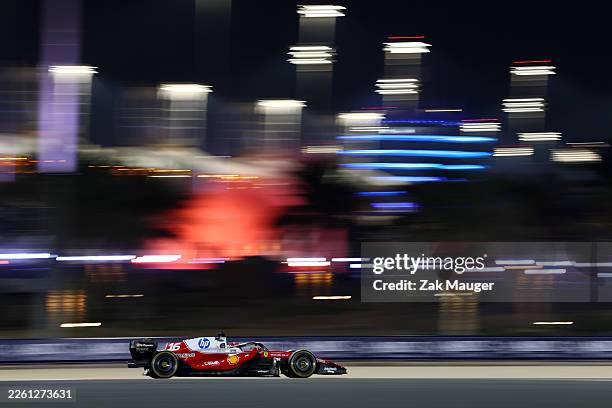 Charles Leclerc of Monaco driving the Scuderia Ferrari SF-26 on track during day two of F1 Testing at Bahrain International Circuit on February 12,...