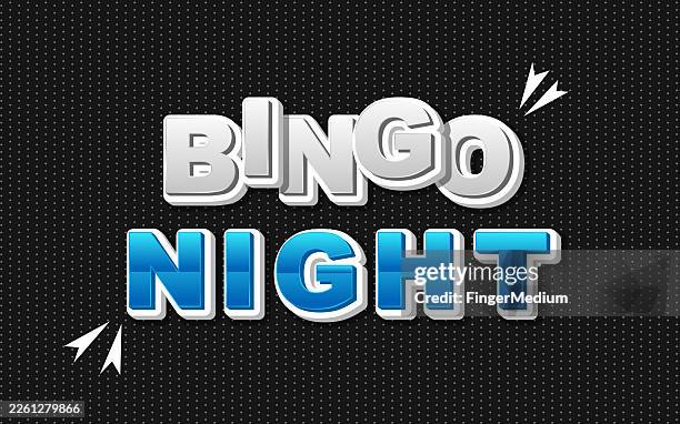 bingo night text with comic background - bingo stock illustrations