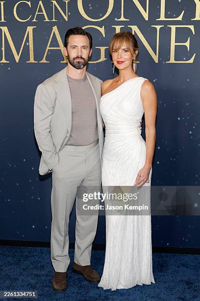 Milo Ventimiglia and Arielle Kebbel attend the "I Can Only Imagine 2" Nashville Premiere at The Fisher Center for the Performing Arts on February 12,...