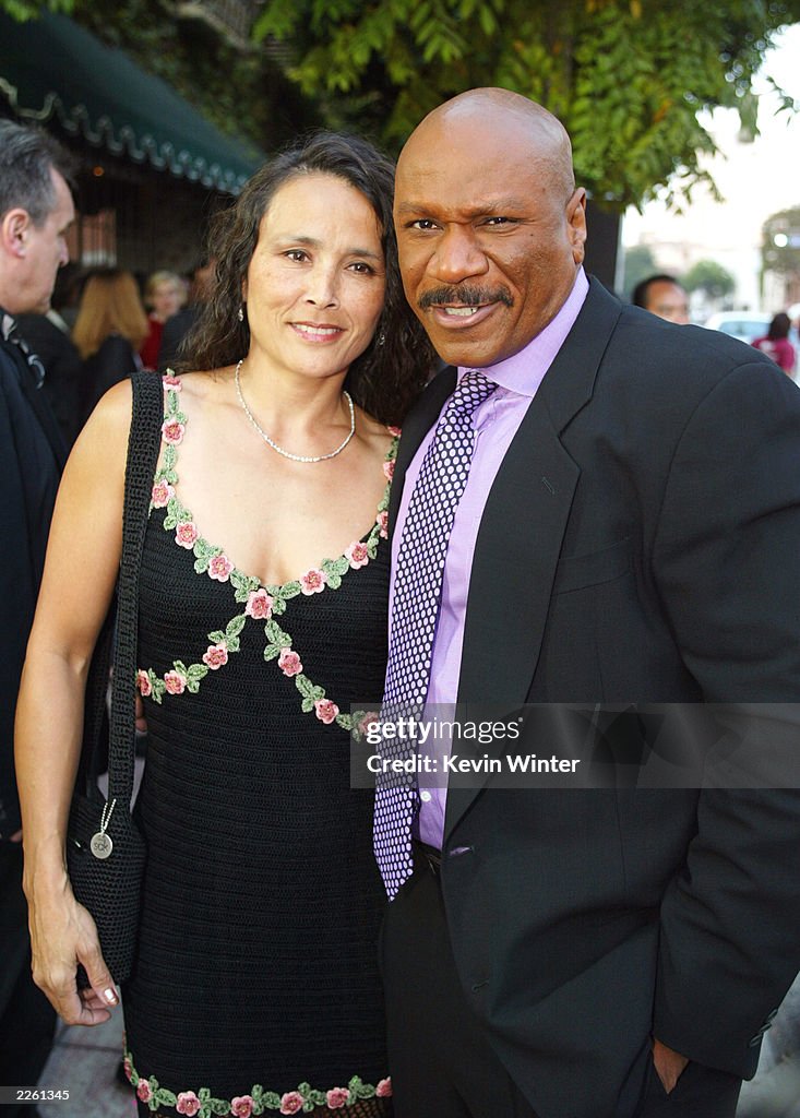 Ving Rhames and his wife Deborah at the premiere of "Undisputed" at