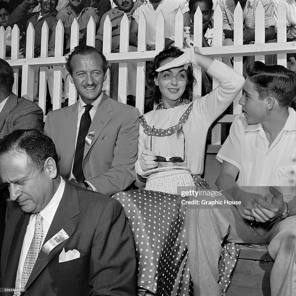 David Niven & Hjördis Genberg, Tijuana, Mexico