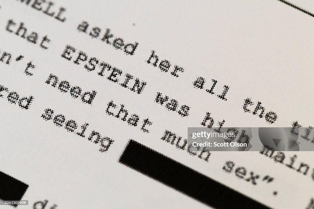 Epstein Files Text.pdf In this photo illustration, a page printed from the Epstein files ...