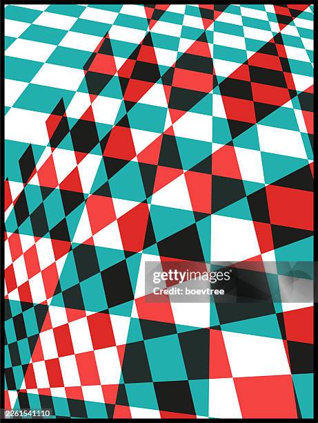abstract colors checked chess board texture perspective background poster - floor perspective stock illustrations