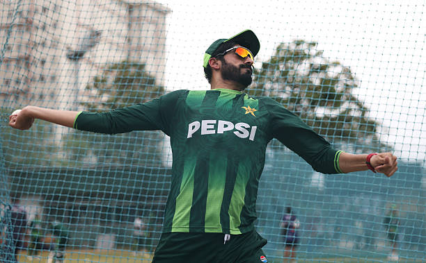 Usman Tariq of Pakistan pictured during an ICC Men's T20 World Cup India & Sri Lanka 2026 net session at R.Premadasa Stadium on February 14, 2026 in...