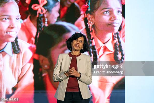 Irina Ghose, managing director of India at Anthropic, during the company's Builder Summit in Bengaluru, India, on Monday, Feb. 16, 2026. Anthropic...