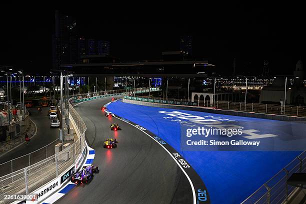 Pascal Wehrlein of Germany driving the Porsche Formula E Team Porsche 99X Electric on track during the Jeddah E-Prix, Round 5 of the 2026 FIA Formula...