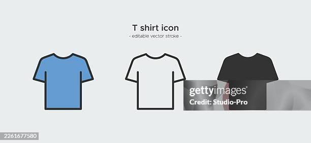 ilustraciones, imágenes clip art, dibujos animados e iconos de stock de iconos de camisetas. - camisa