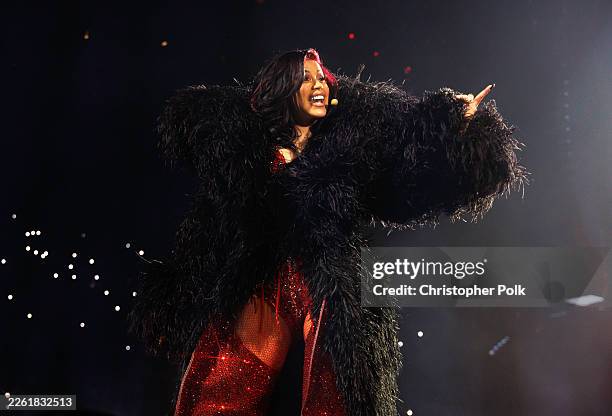 Cardi B at the Cardi B - "Little Miss Drama" Tour held at Kia Forum on February 16, 2026 in Inglewood, California.