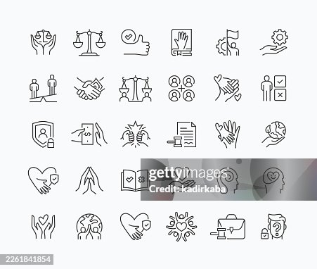 Thin Ethics In Business Line Icon Set · 30 Icons Thin Ethics In Business Line Icon Set · 30 Icons