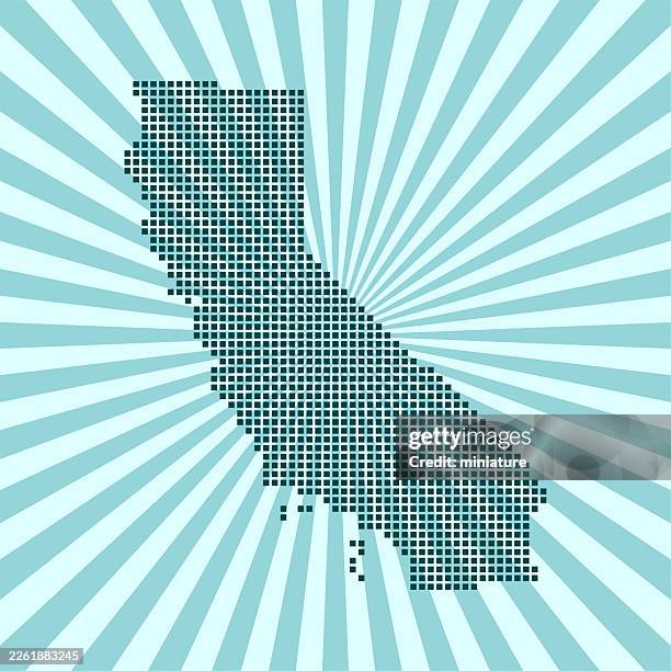 california map - sunshine state stock illustrations