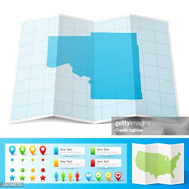 itasca county, minnesota map with location pins on white background - grand rapids stock illustrations