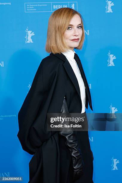 Isabelle Huppert attends the "Die Blutgräfin" premiere during the 76th Berlinale International Film Festival Berlin at Zoo Palast on February 16,...