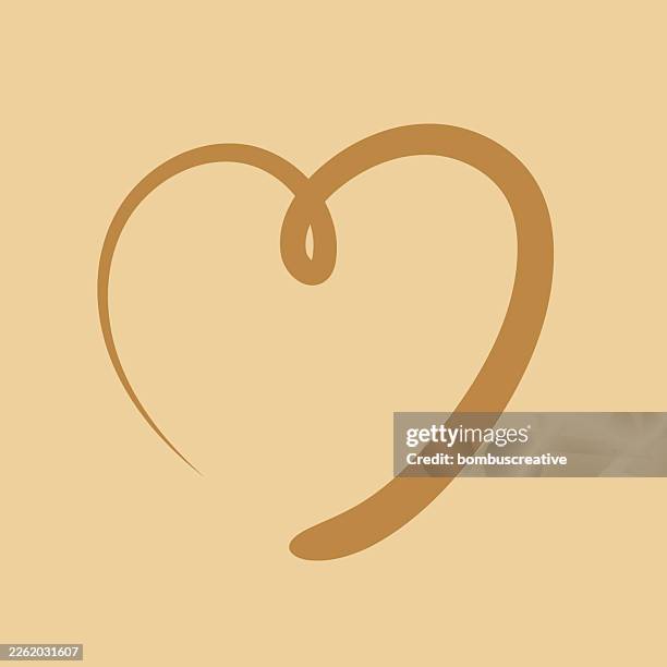 abstract heart shape vector design - pixel perfect stock illustrations