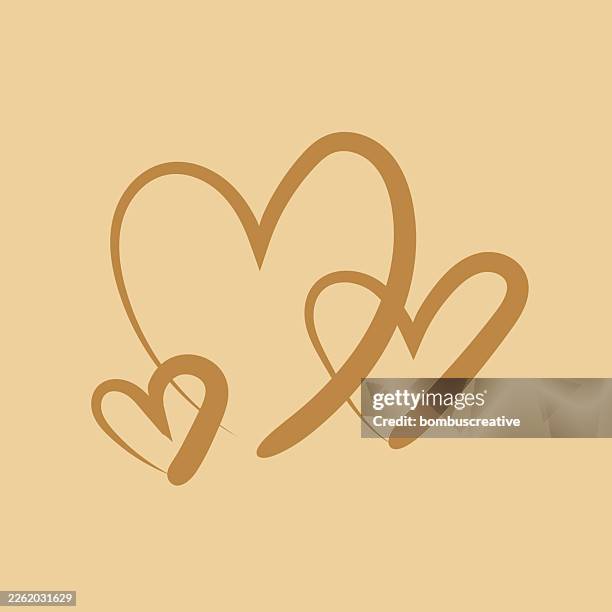 abstract heart shape vector design - pixel perfect stock illustrations