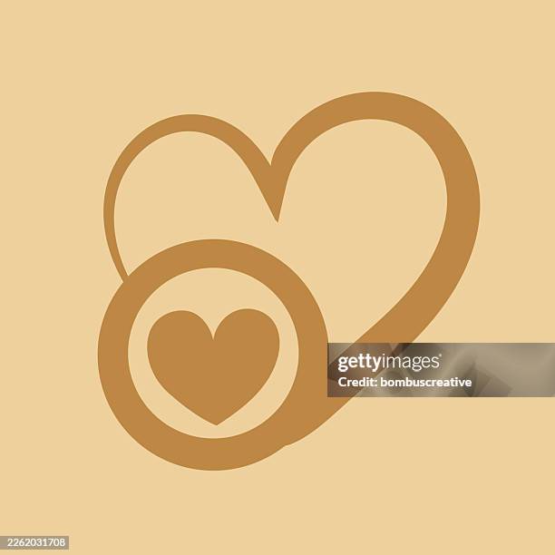 abstract heart shape vector design - pixel perfect stock illustrations