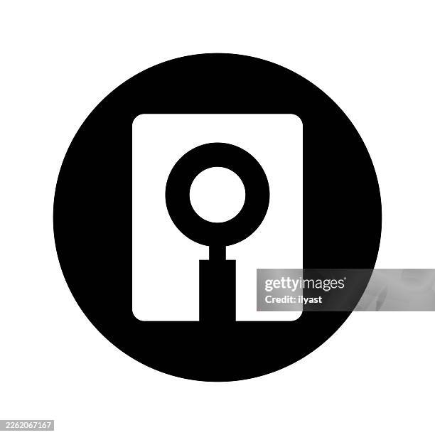 vector icon illustration for document search - storage solutions stock illustrations