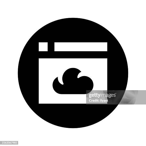 vector icon illustration for cloud backup - computer data recovery stock illustrations