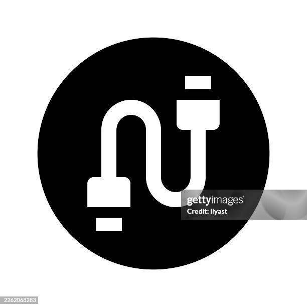 vector icon illustration for hardware cable - network connection plug stock illustrations
