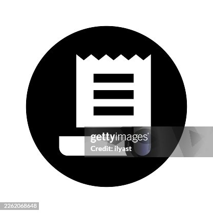 Vector Icon Illustration for Invoice Printout Vector Icon Illustration for Invoice Printout