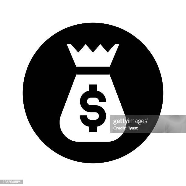 vector icon illustration for money bag - empty donation box stock illustrations