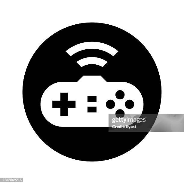 vector icon illustration for game controller - new hobby stock illustrations