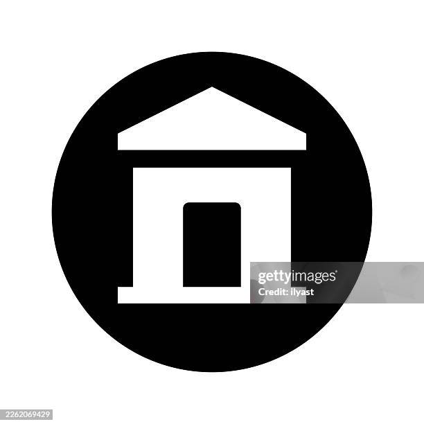 vector icon illustration for forest cabin - cabin logo stock illustrations