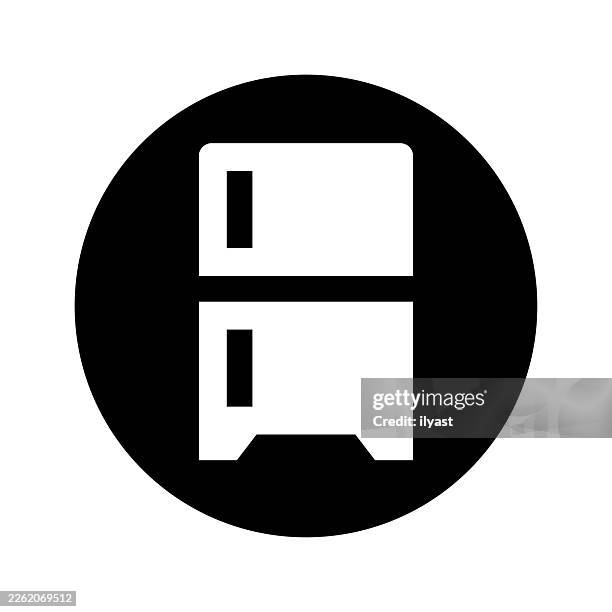 vector icon illustration for smart fridge - new refrigerator stock illustrations