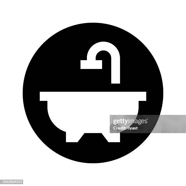vector icon illustration for bathtub - ceramic stock illustrations